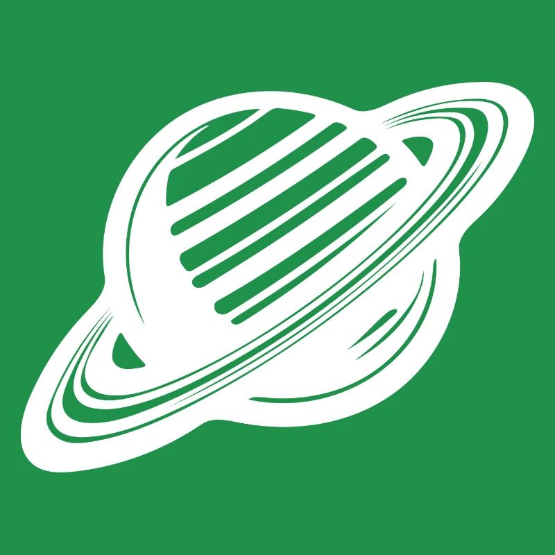 Ringed planet with ring system in the solar system