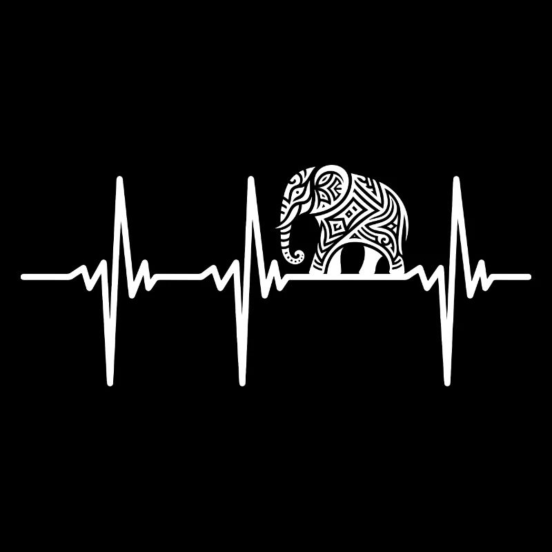 Heartbeat for large artistic elephants