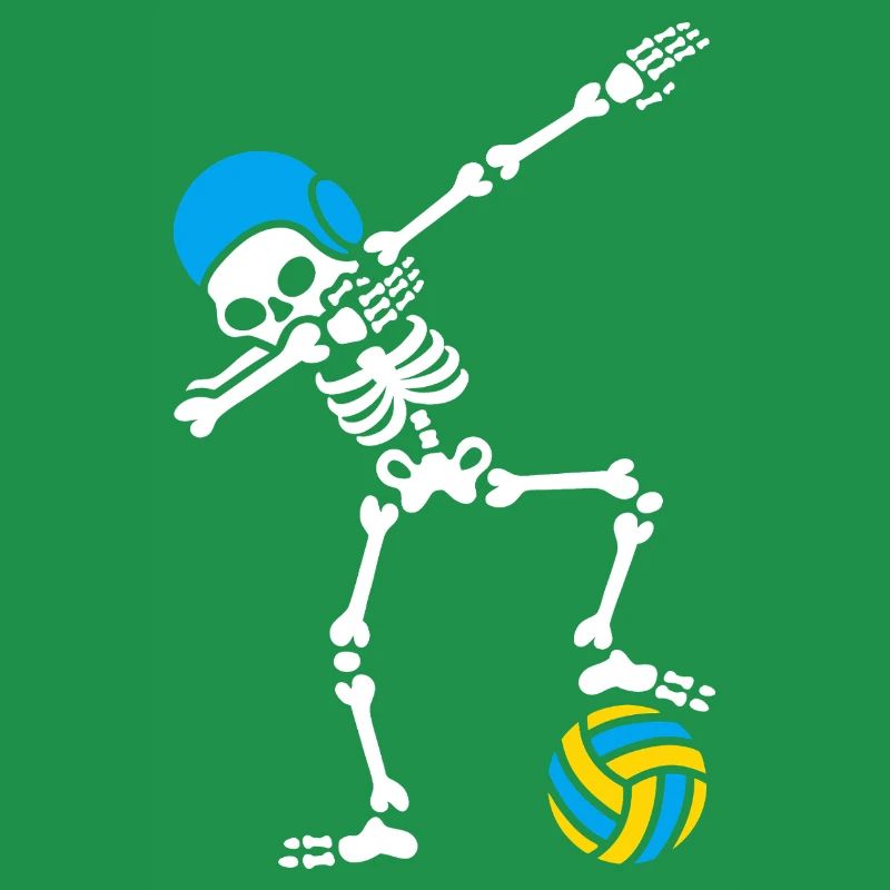 Skeleton Spike Volleyball Halloween