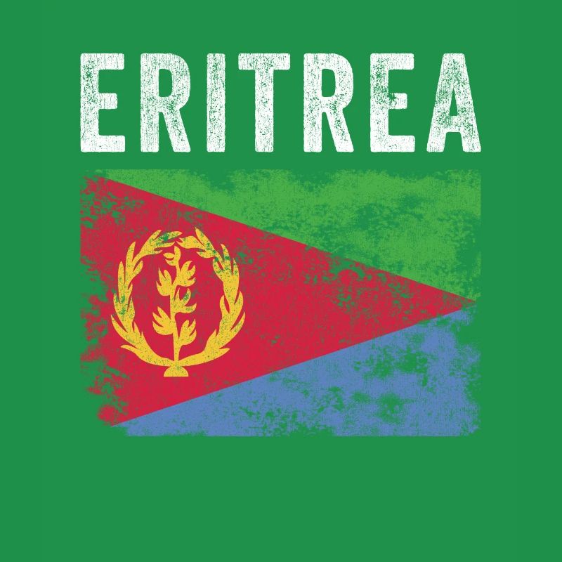 Drapeau érythréen en détresse - Drapeau érythréen