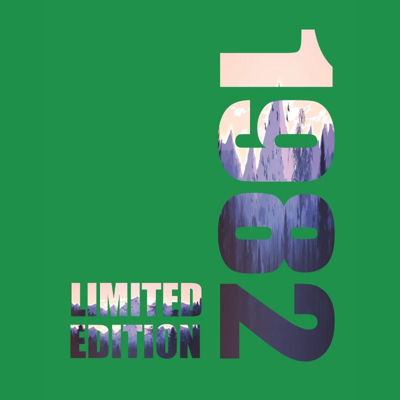 1982. Idée d’anniversaire de t-shirt en édition limitée