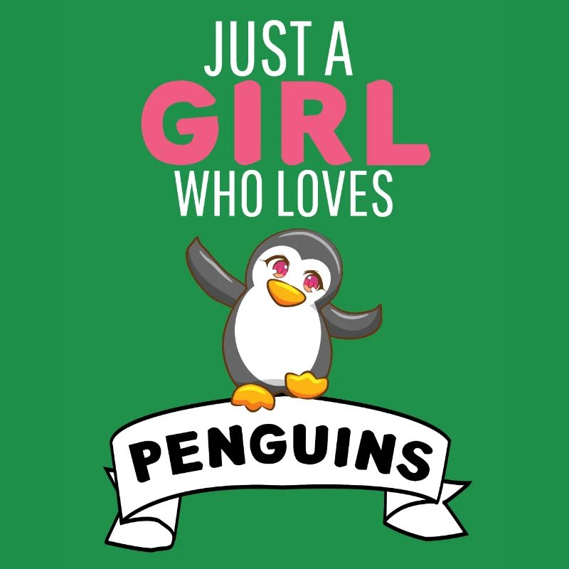 Nur ein Mädchen das Pinguine liebt Pinguin