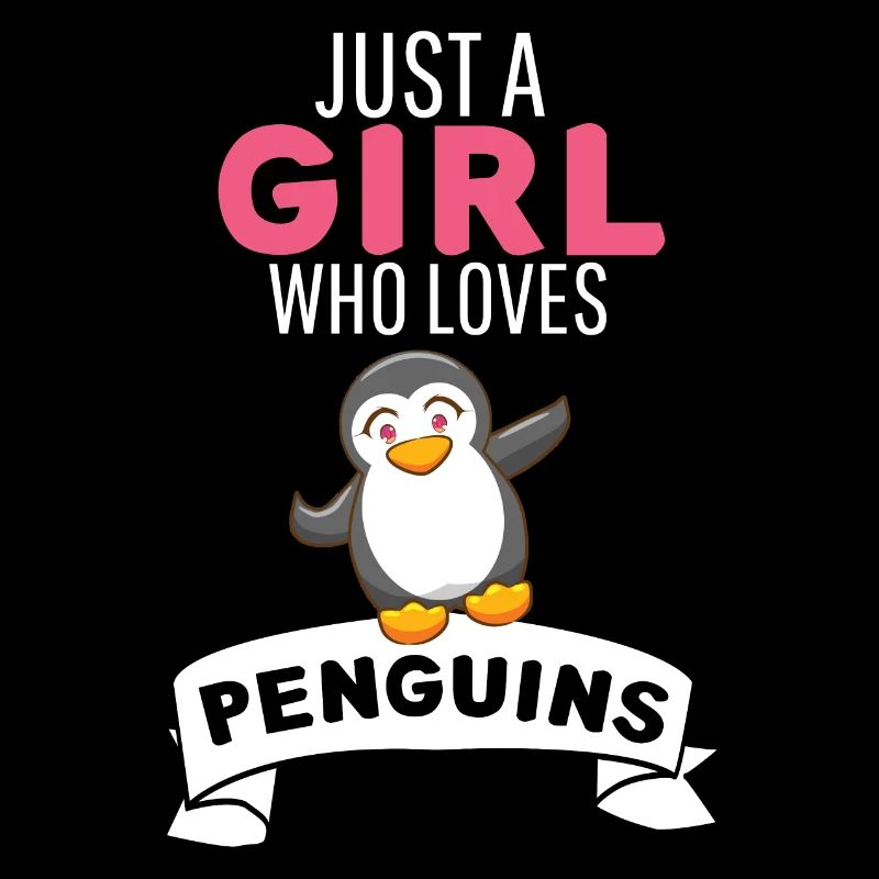 Tierliebhaber Antarktis Tier Mädchen Pinguin