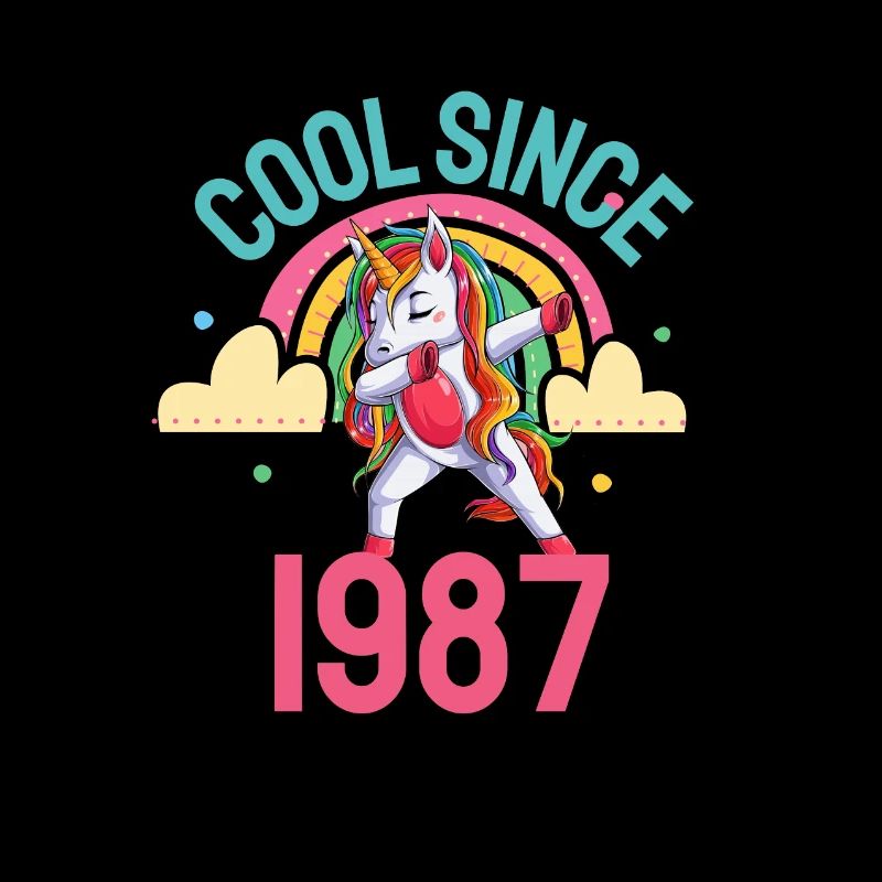 Cool seit 1987 Dabbing Einhorn 35. Geburtstag