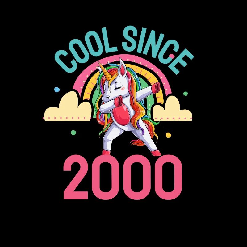 Cool since 2000 Dabbing Unicorn 22nd birthday