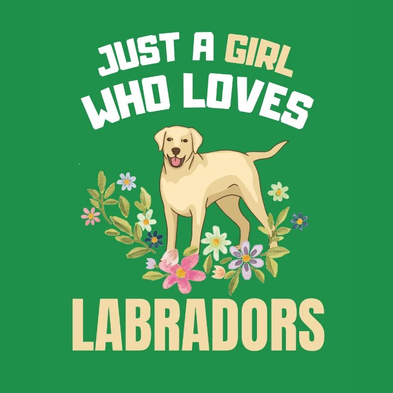 Hundehalter Blumen Hunde Mädchen Geschenk Labrador