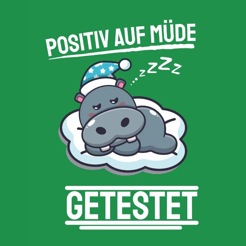 Lustiges Langschläfer Hippo Geschenk Nilpferd