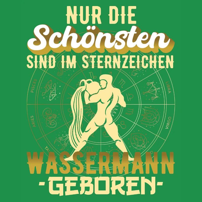 Sternzeichen Wassermann Aquarius Spruch Geschenk