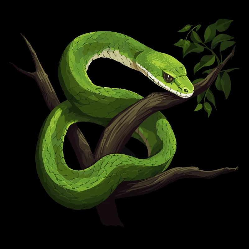 Green Mamba Snake