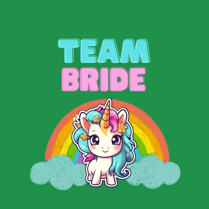 Conception de licorne « Team Bride »