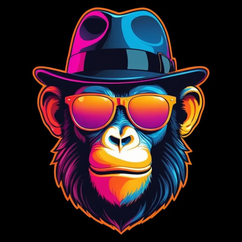 Neon-Affe