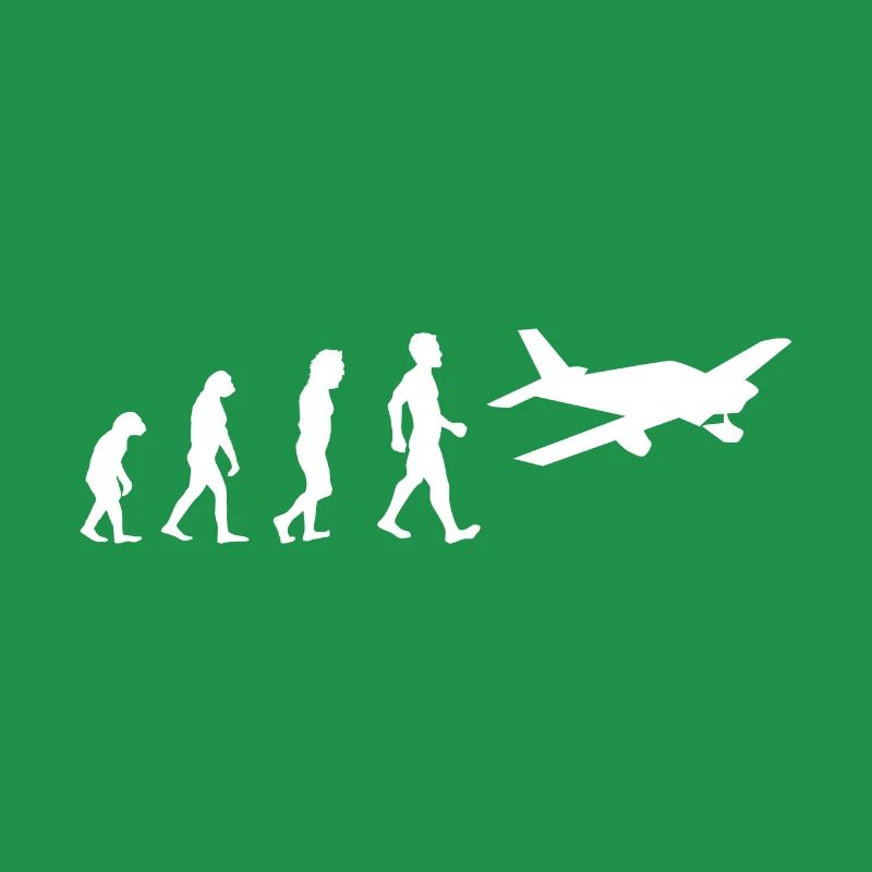 Flugzeug Geschenk Evolution Flieger fliegen Himmel