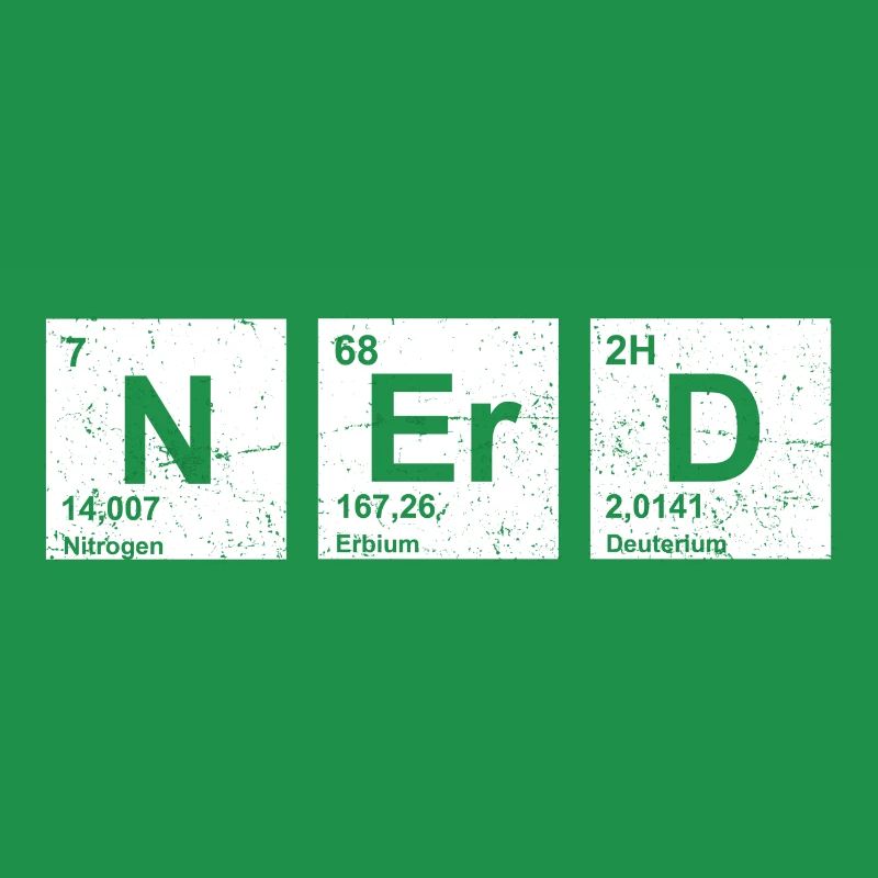 Nerd vintage Periodensystem der Elemente