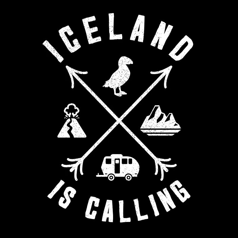 Iceland is calling Island Icons Design