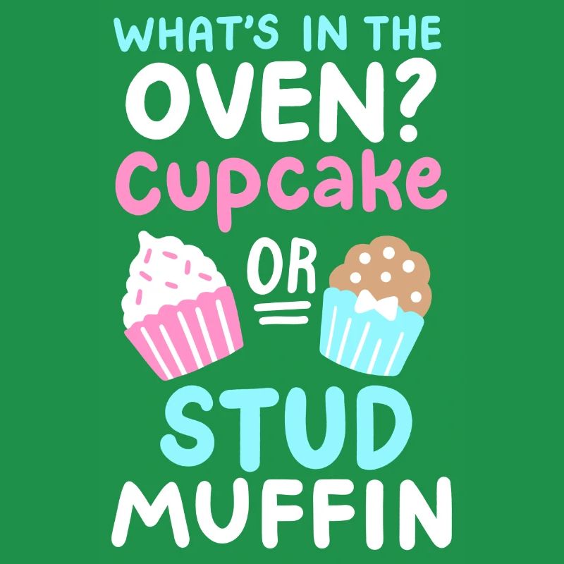Cupcake oder Stud Muffin Gender Reveal Party