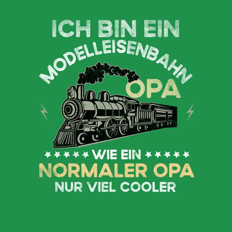 Modelleisenbahn Opa Lokführer Geschenk