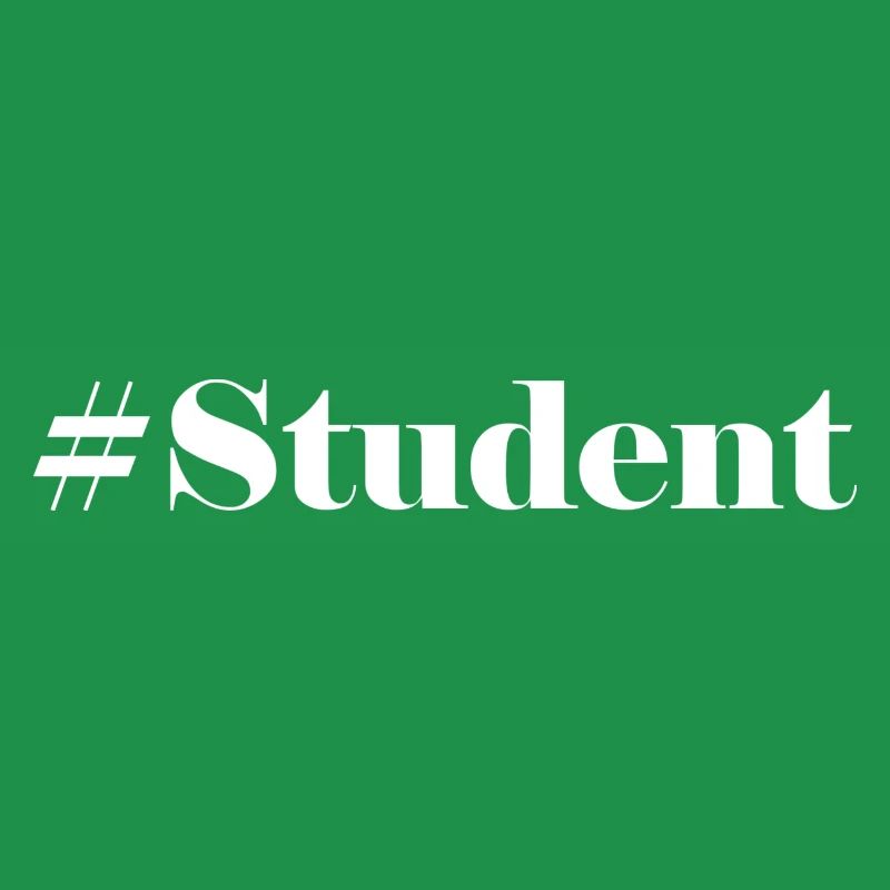 #Student Logo White