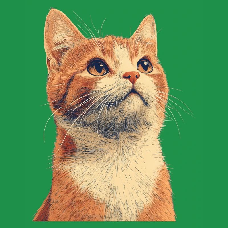 Chat roux mignon