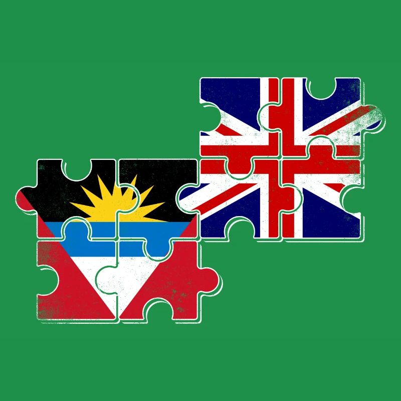 Antigua and Barbuda Great Britain Flag