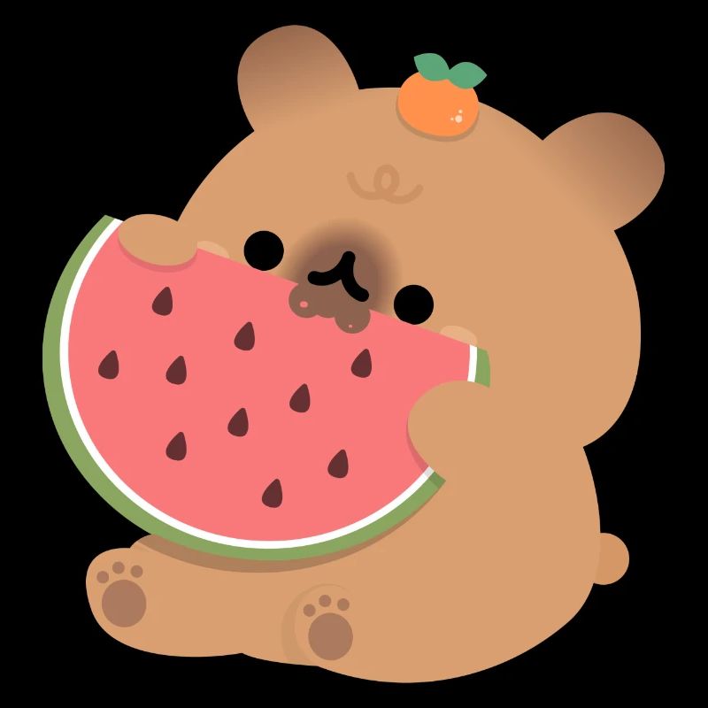 Capybara Wassermelone
