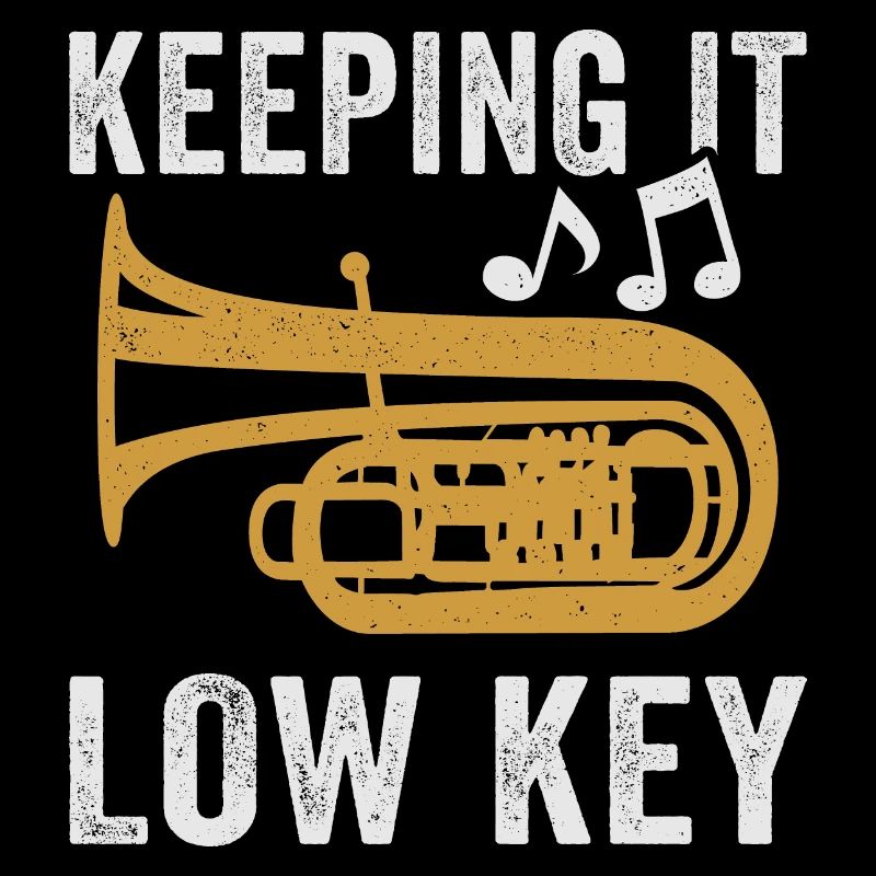 Tuba Player Keeping It Low Key