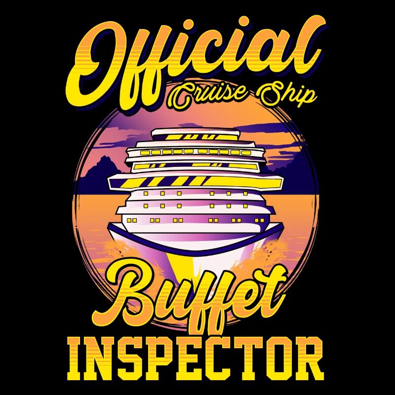 Funny Official Cruise Ship Buffet Inspector Pun
