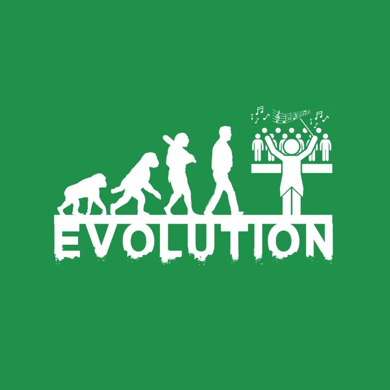 Chorleiter Evolution Chor Chormusik Geschenk