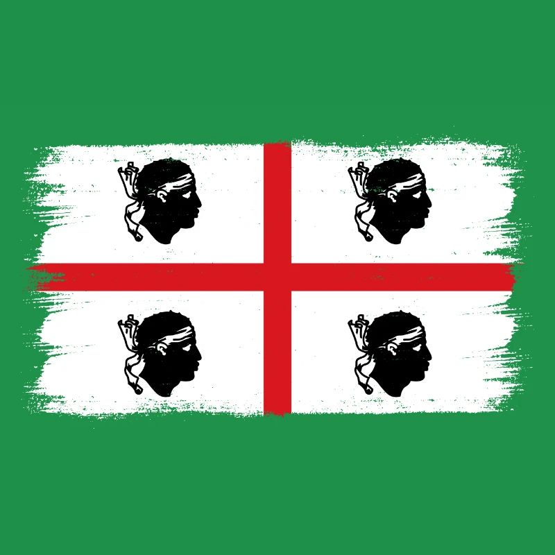 Drapeau de la Sardaigne Drapeau sarde Drapeau de la Sardaigne