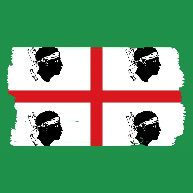 Drapeau de la Sardaigne Drapeau sarde Drapeau de la Sardaigne