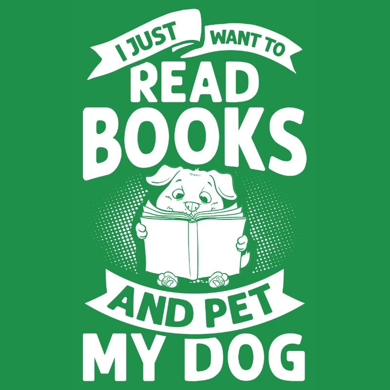 Book Dog Reading Bookworm Librarian Reader