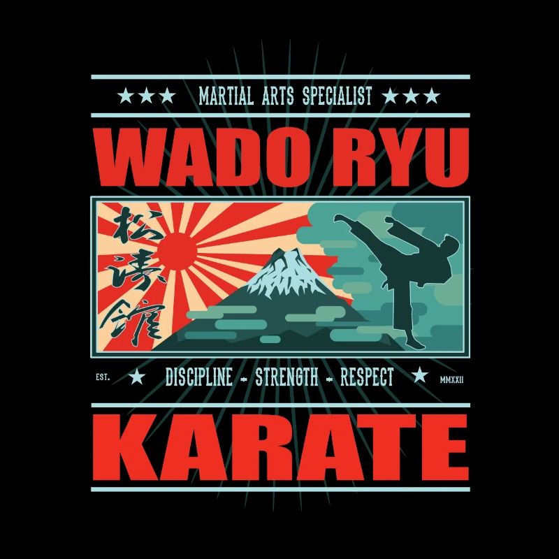Cool Wado Ryu Karate and Japan Design