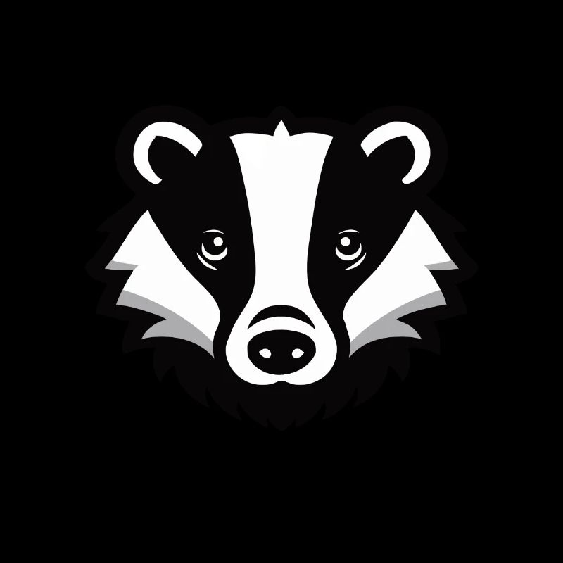 Badger design for the forest animals fan