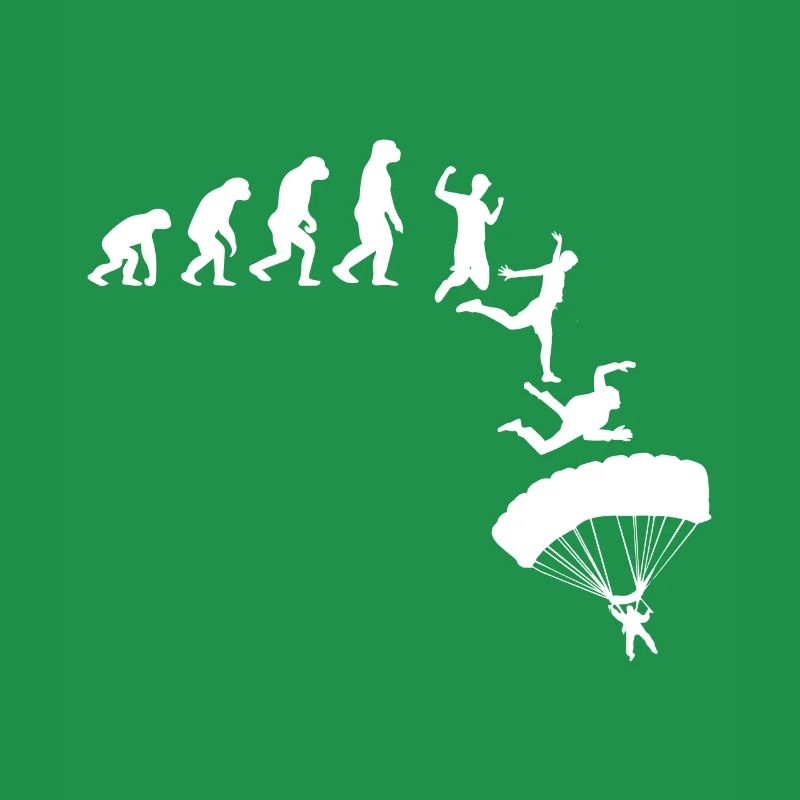 Evolution Fallschirmspringer Skydiver Geschenk