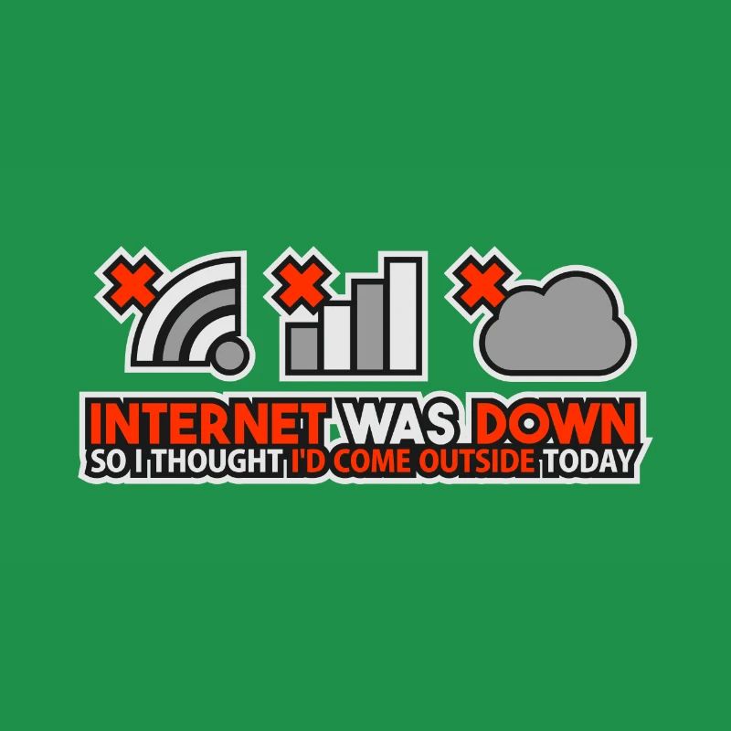 Internet Was Down - Offline Programmer Computer