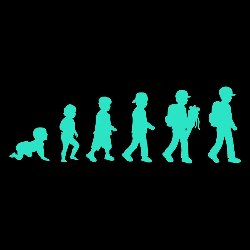 Evolution Schulkind Einschulung Junge