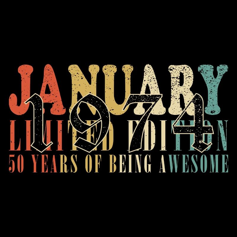 50e anniversaire 50 ans janvier 1974