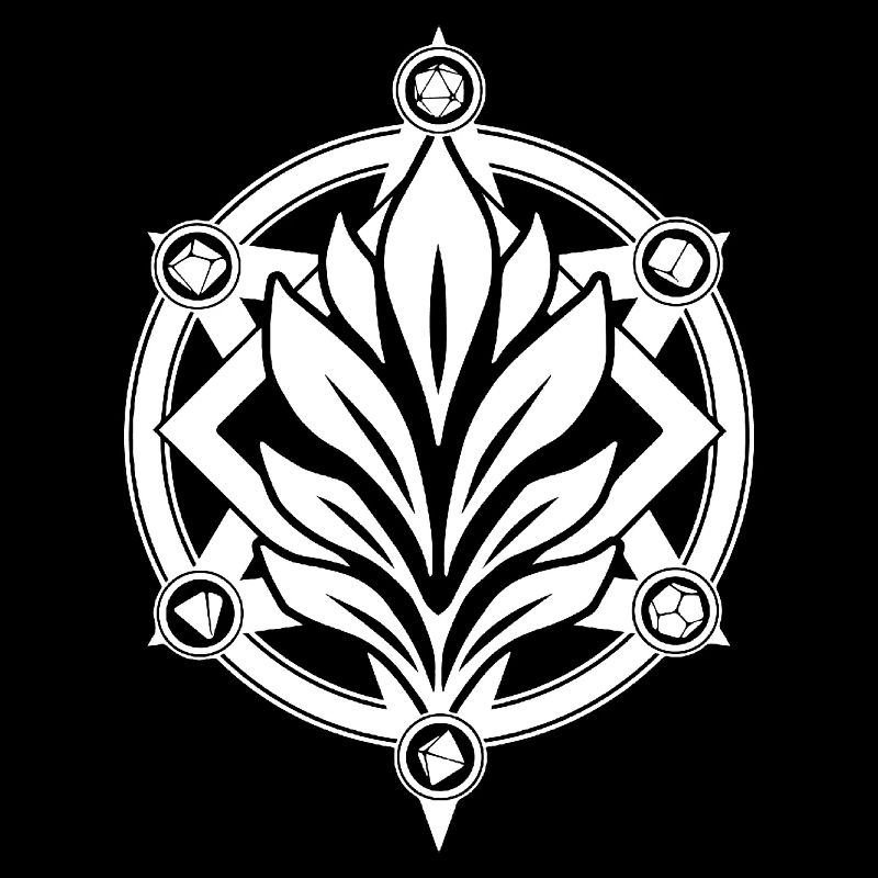 Magische Kreise Emblem Druide