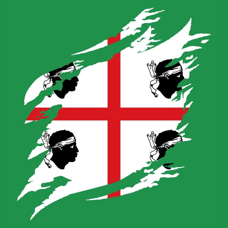 Drapeau de la Sardaigne Drapeau sarde Drapeau de la Sardaigne