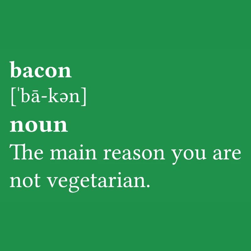 Citations Bacon le Main Reason Blanc - Idée cadeau