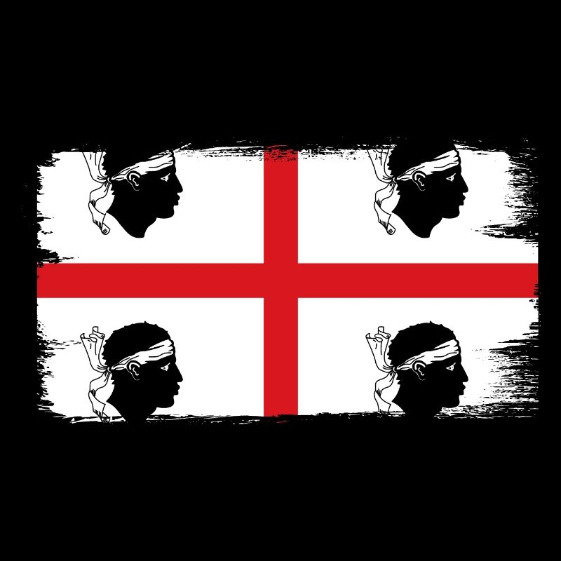 Drapeau de la Sardaigne Drapeau sarde Drapeau de la Sardaigne