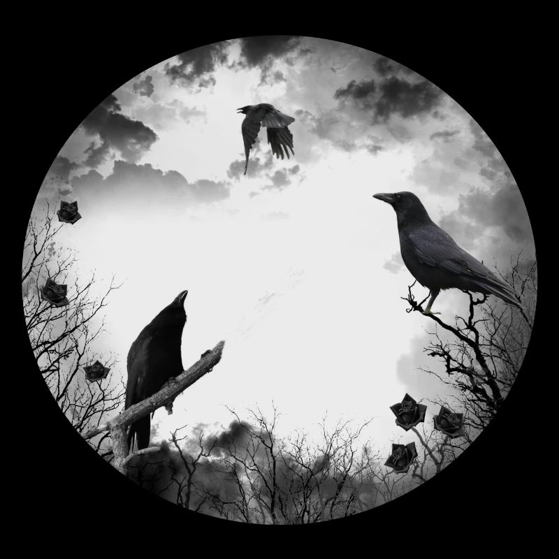 Gothic, crows, ravens