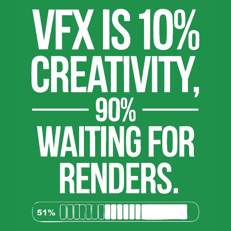 VFX, c’est 10% de créativité et 90% d’attente de rendu