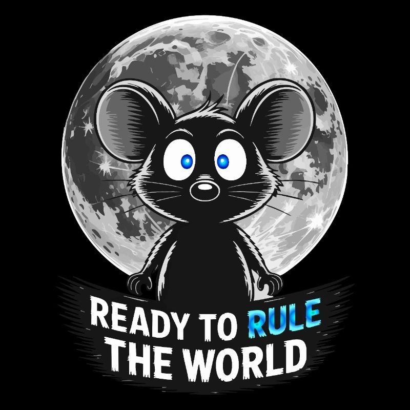 Prêt à conquérir le monde – Souris au clair de lune