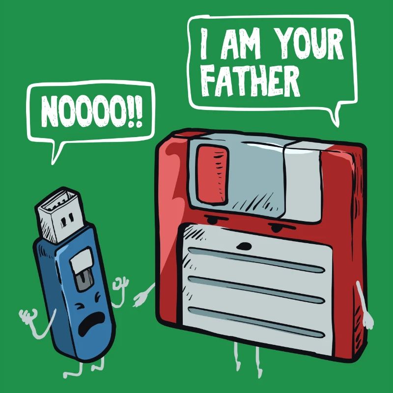 Floppy & USB Stick Gift for Computer Nerds