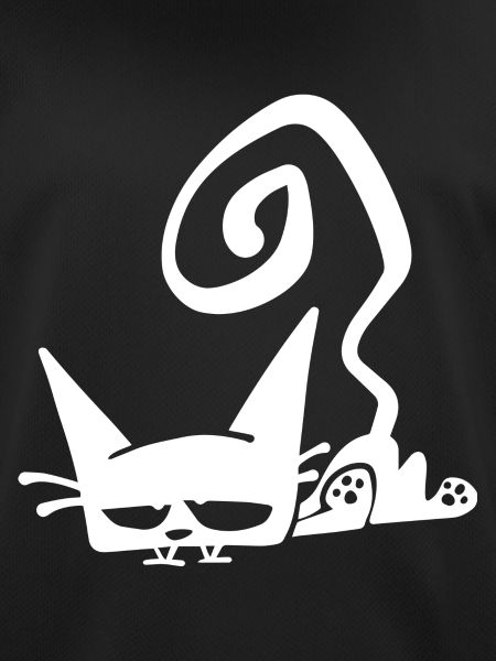 Tired Cat White