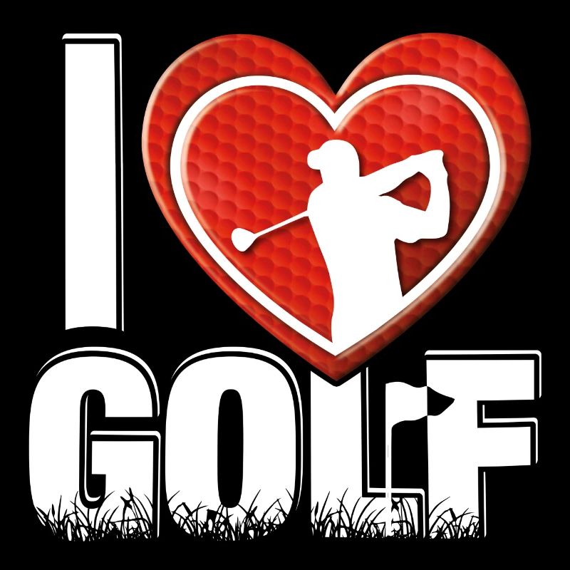 I love GOLF - cool golf motif for golfers