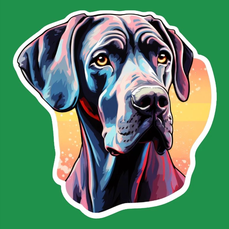 Great Dane colorful