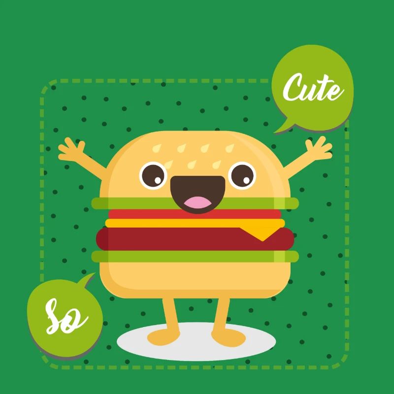 cute hamburger