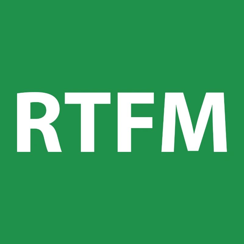 Rtfm Programming Informatik Geschenk