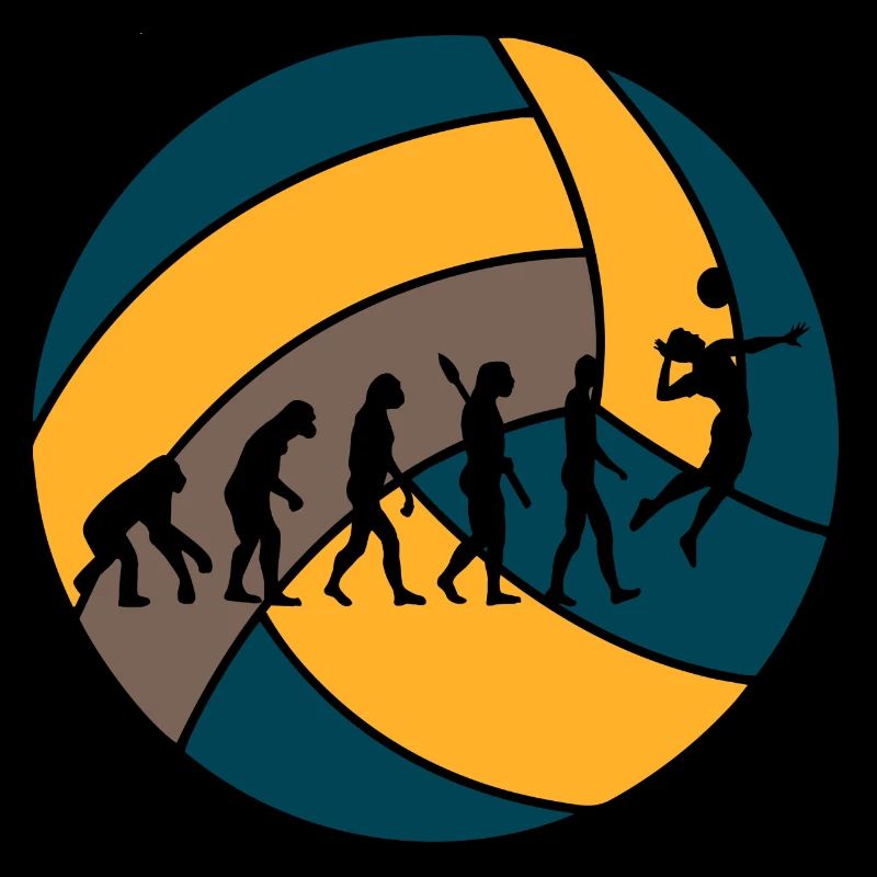Volleyball evolution Ball Geschenk Spieler